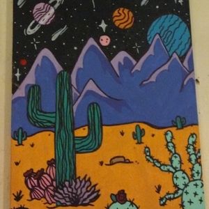 Space Desert Canvas Wall Art